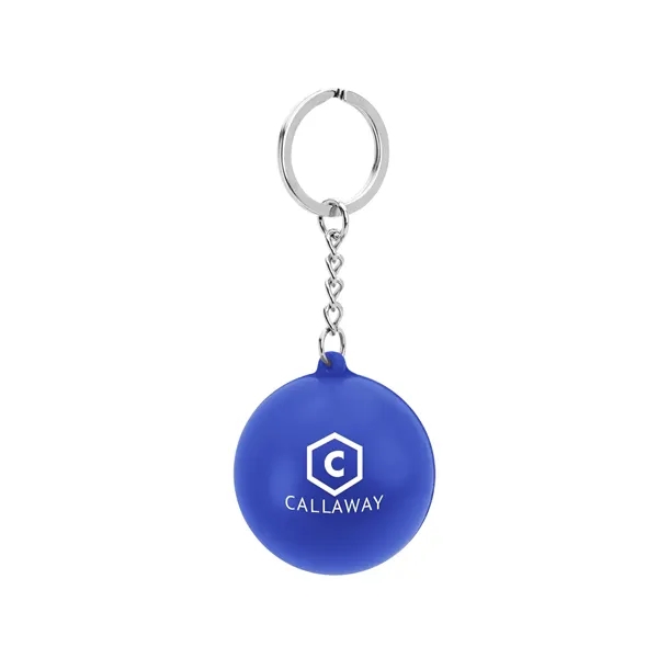 Round stress reliever with keychain.... from ASI 61125 Hit Promotional Products / Hit®