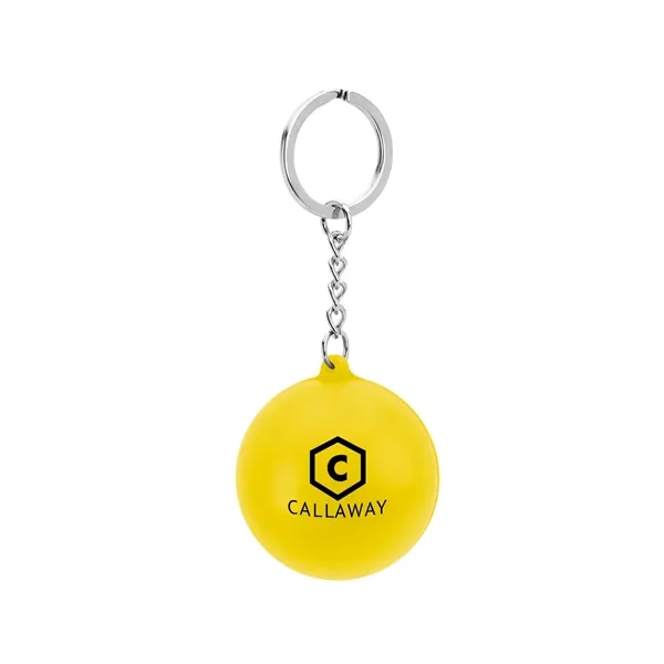 Round stress reliever with keychain.... from ASI 61125 Hit Promotional Products / Hit®
