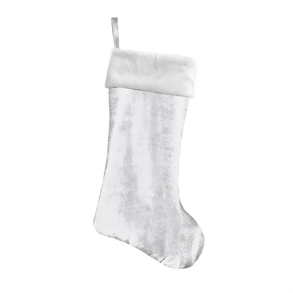 Velvet velour holiday stocking with sublimation process printing.... from ASI 61125 Hit Promotional Products / Hit®