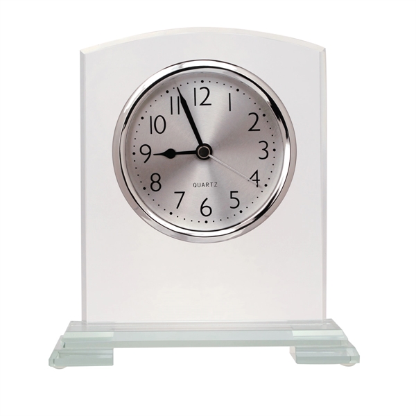 5 3/4" x 6 1/2" x 2 1/8" glass clock with... from ASI 74601 Calico