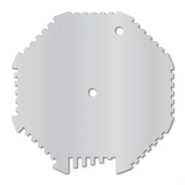 Metalphoto® 4.5" x 4.5" .032 Octagonal Aluminum Wet Film Thickness Gauge... from ASI 53430 Executive Line / Executive Line®