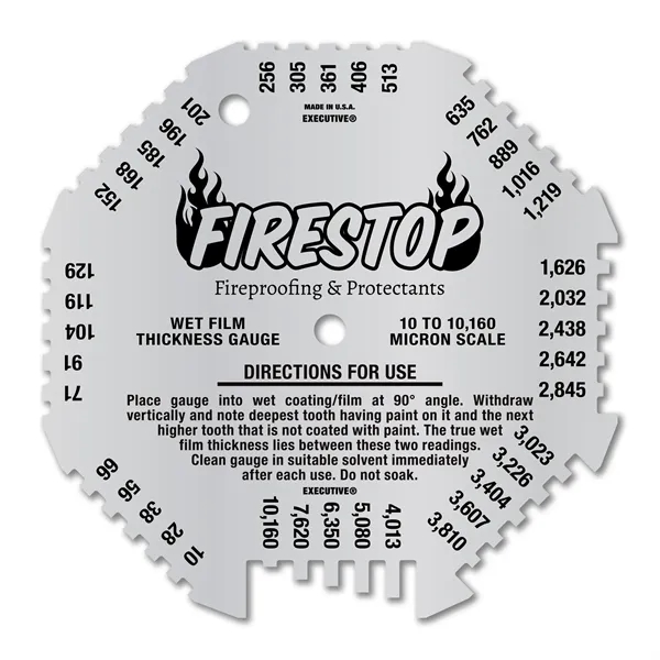 Metalphoto® 4.5" x 4.5" .032 Octagonal Aluminum Wet Film Thickness Gauge... from ASI 53430 Executive Line / Executive Line®
