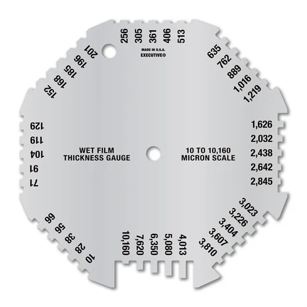 Metalphoto® 4.5" x 4.5" .032 Octagonal Aluminum Wet Film Thickness Gauge... from ASI 53430 Executive Line / Executive Line®