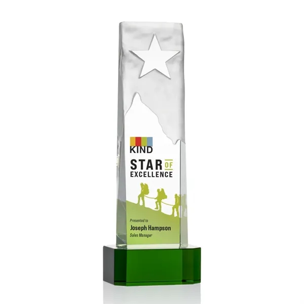 Stapleton Star VividPrint™ Award on Base - Green... from ASI 84592 St Regis Group / St Regis
