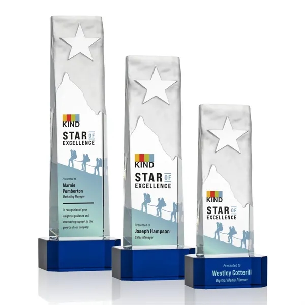 Stapleton Star VividPrint™ Award on Base - Blue... from ASI 84592 St Regis Group / St Regis