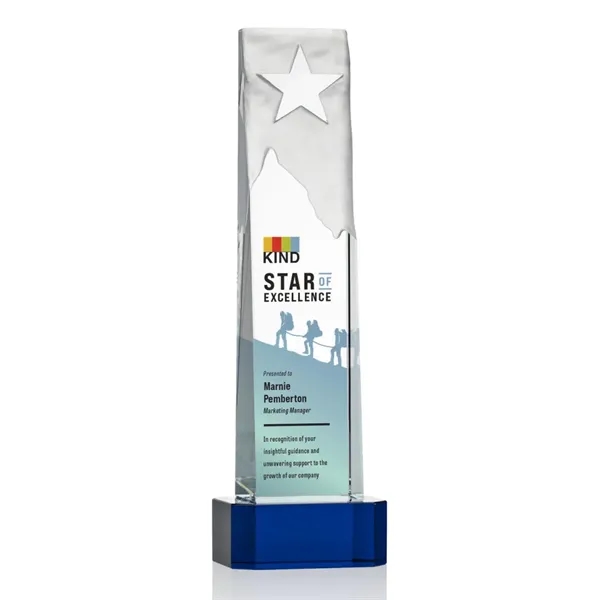 Stapleton Star VividPrint™ Award on Base - Blue... from ASI 84592 St Regis Group / St Regis