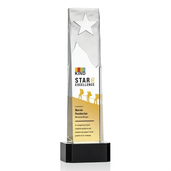 Stapleton Star VividPrint™ Award on Base - Black... from ASI 84592 St Regis Group / St Regis