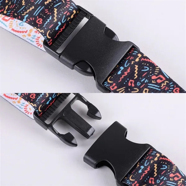 Adjustable 1.5" custom bag strap with buckle - great for branding... from ASI 61966 HPG / HPG Gold Best Promotions USA