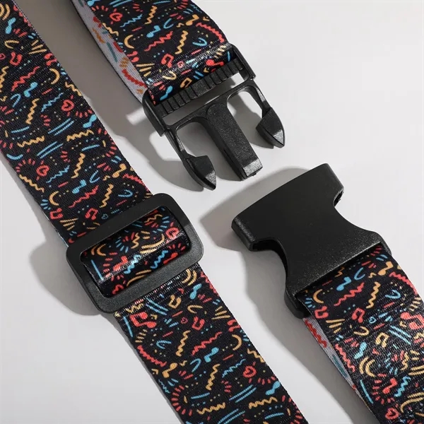 Adjustable 1.5" custom bag strap with buckle - great for branding... from ASI 61966 HPG / HPG Gold Best Promotions USA