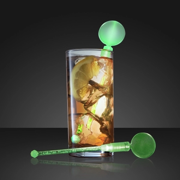 Blank or Imprinted. Deluxe Dual LED Cocktail Stirrer illuminates both the... from ASI 34194 ALightPromos / Alight Promotional Products