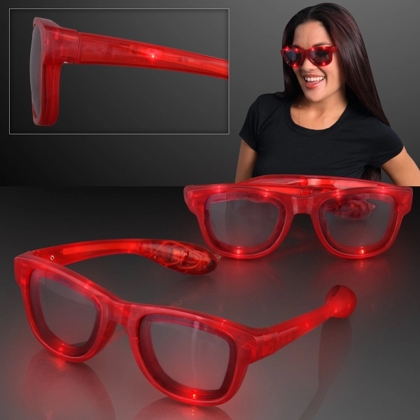 Blank or imprinted. Custom cool shades - LED party glasses; batteries... from ASI 34194 ALightPromos / Alight Promotional Products