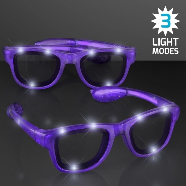 Blank or imprinted. Custom cool shades - LED party glasses; batteries... from ASI 34194 ALightPromos / Alight Promotional Products