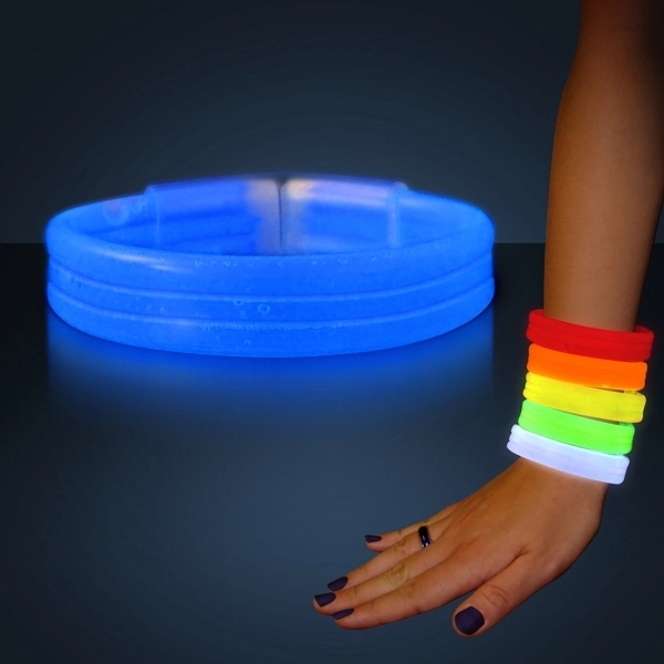 Blank or Imprinted. Custom thick glow bracelet bangles.... from ASI 34194 ALightPromos / Alight Promotional Products