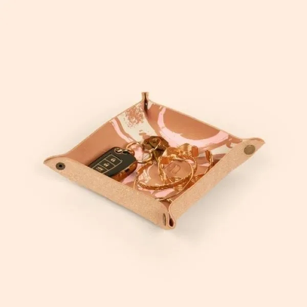Valet Tray - Marbled + Debossed Leather  (Interior: 5.75" x... from ASI 74710 Numo
