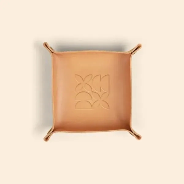 Valet Tray - Debossed Leather  (Interior: 5.75" x 5.75" /... from ASI 74710 Numo