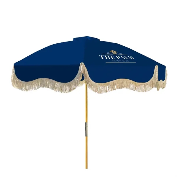 Bring charm to any outdoor event with this fringed market umbrella.... from ASI 87188 Showdown Displays