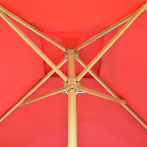 With a bold square canopy, this durable wood umbrella blends eco-friendly... from ASI 87188 Showdown Displays
