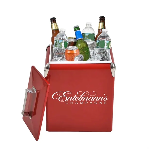 Old school cool meets modern tech-this nostalgic cooler blends timeless charm... from ASI 87188 Showdown Displays