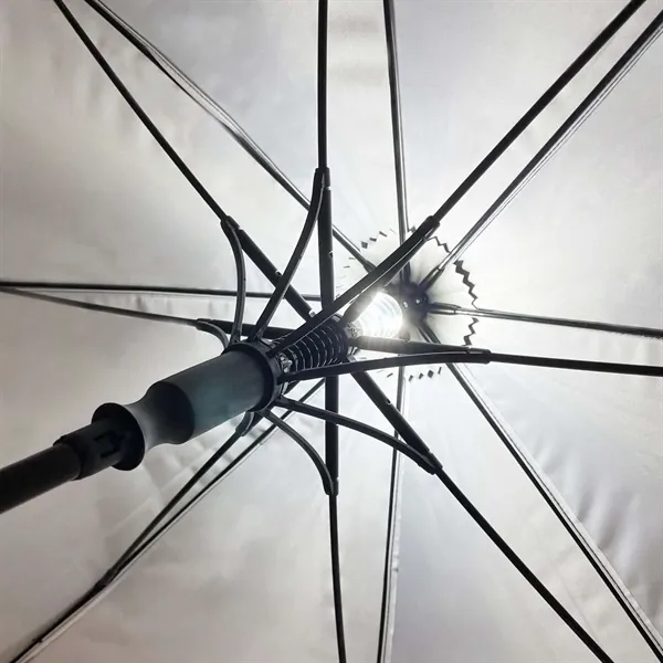 This umbrella seamlessly blends functionality, durability, and high-tech lighting for an... from ASI 87188 Showdown Displays