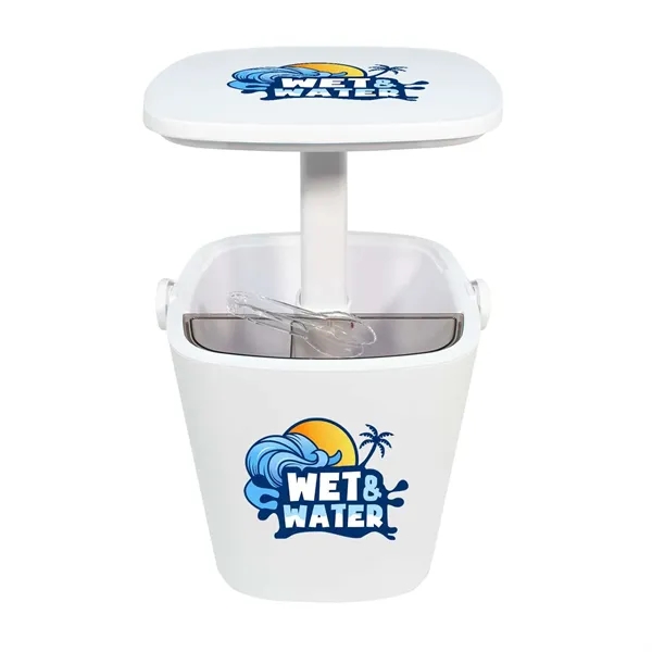 Bring the party wherever you go-combining a cooler and pop-up table... from ASI 87188 Showdown Displays