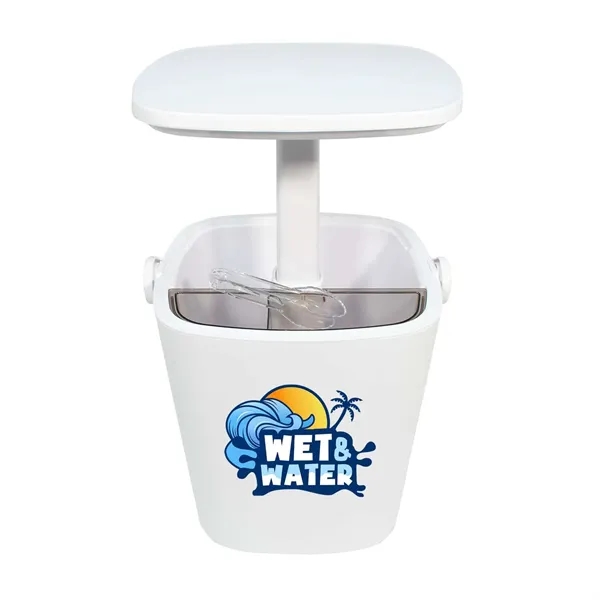 Bring the party wherever you go-combining a cooler and pop-up table... from ASI 87188 Showdown Displays