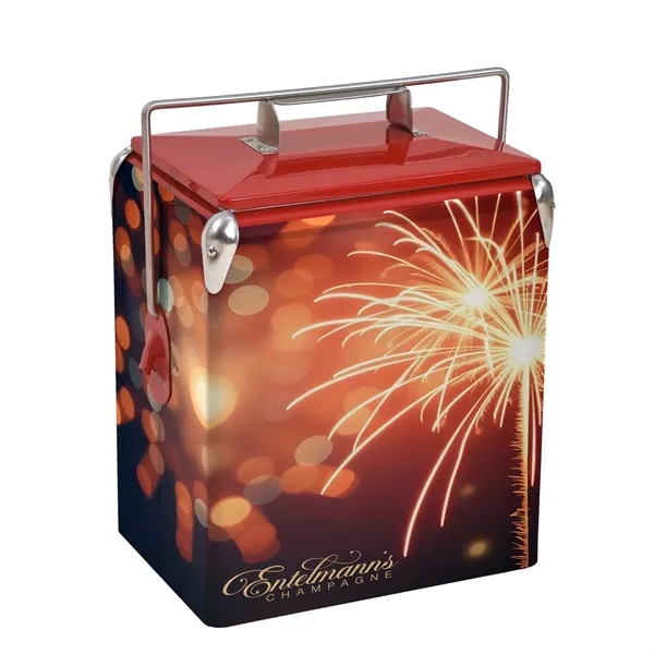 Old school cool meets modern tech-this nostalgic cooler blends timeless charm... from ASI 87188 Showdown Displays