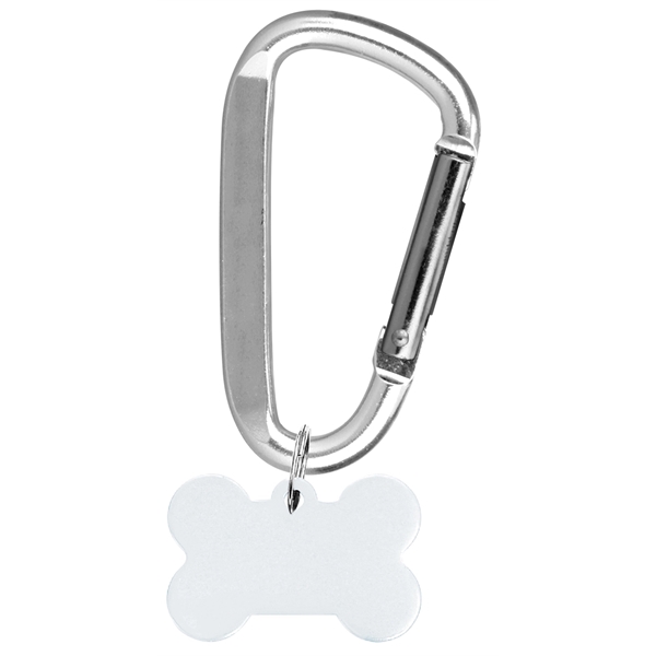 Metal Key Holder Aluminum Pet Tag with Carabiner... from ASI 74585 Nu Promo International / Nu Promo Line