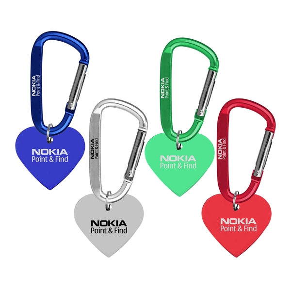 Metal Key Holder Aluminum Pet Tag with Carabiner... from ASI 74585 Nu Promo International / Nu Promo Line