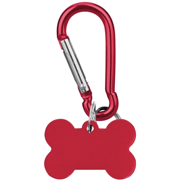 Aluminum Pet Tag with Carabiner... from ASI 74585 Nu Promo International / Nu Promo Line