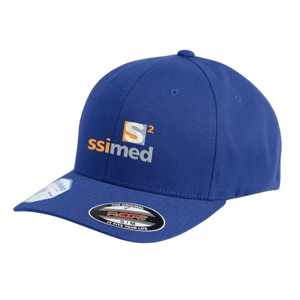Structured, six-panel, mid-profile cap with 3 1/2" crown, Permacurv® visor, matching... from ASI 88060 Snugz/USA Inc / Sweda®