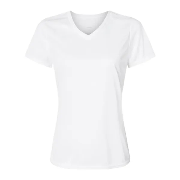 Women's v-neck wicking t-shirt. Blank.... from ASI 84358 S&S Activewear