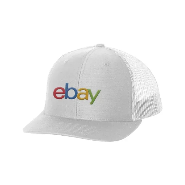 Unstructured, low-profile, six-panel trucker hat with adjustable plastic snapback and pre-curved... from ASI 88060 Snugz/USA Inc / Sweda®