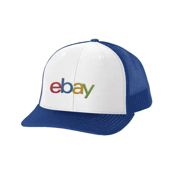 Unstructured, low-profile, six-panel trucker hat with adjustable plastic snapback and pre-curved... from ASI 88060 Snugz/USA Inc / Sweda®