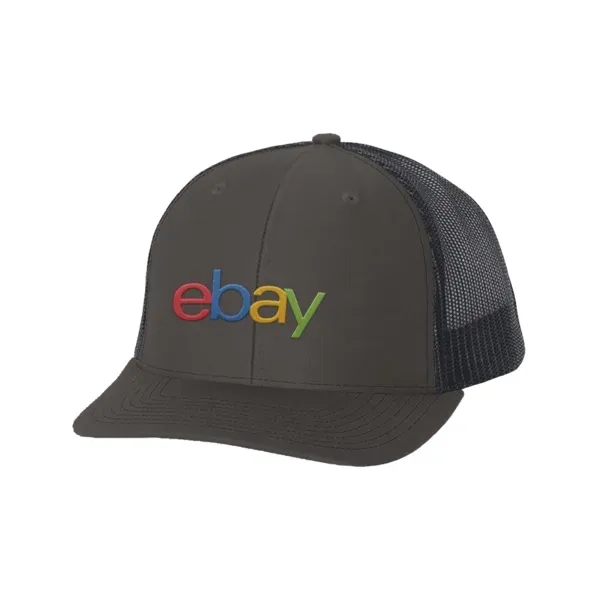 Unstructured, low-profile, six-panel trucker hat with adjustable plastic snapback and pre-curved... from ASI 88060 Snugz/USA Inc / Sweda®