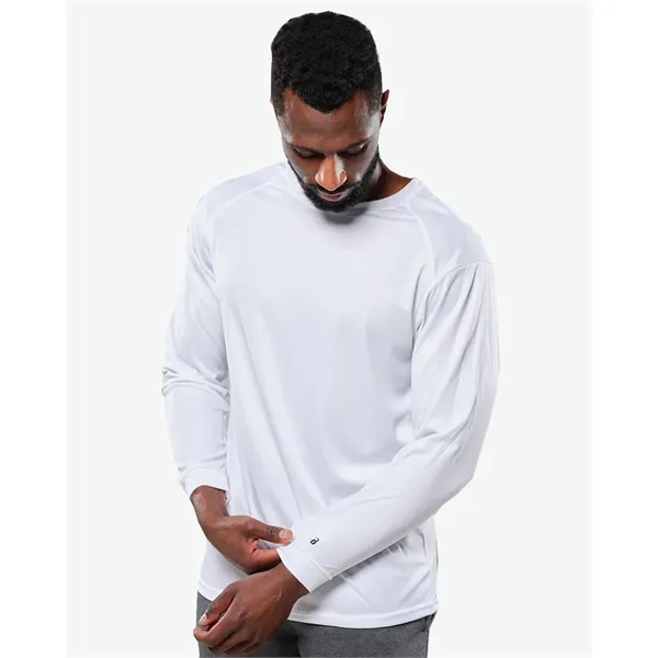 Long sleeve t-shirt with moisture managing. Blank product.... from ASI 84358 S&S Activewear