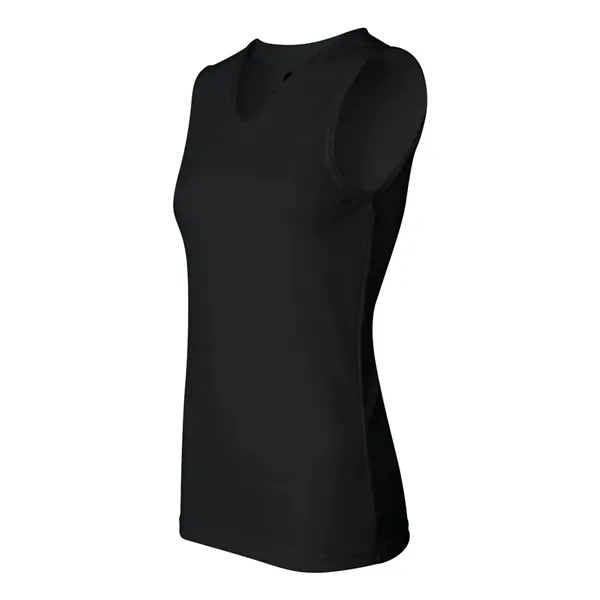 Women's sleeveless sporty t-shirt with moisture management fabric. Blank product.... from ASI 84358 S&S Activewear
