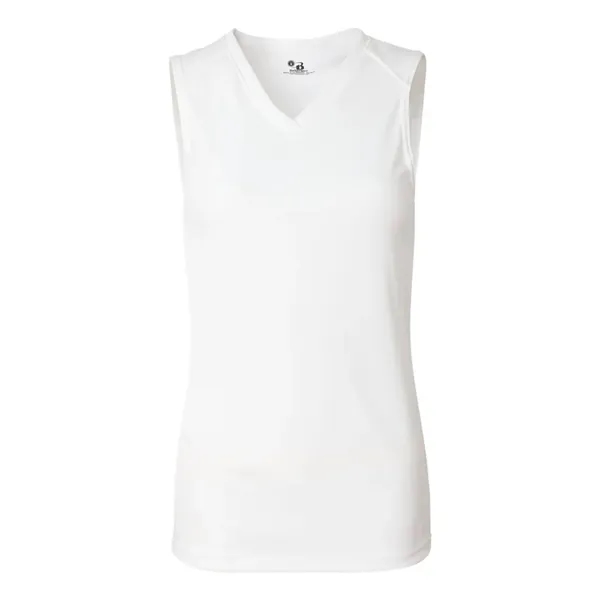 Women's sleeveless sporty t-shirt with moisture management fabric. Blank product.... from ASI 84358 S&S Activewear