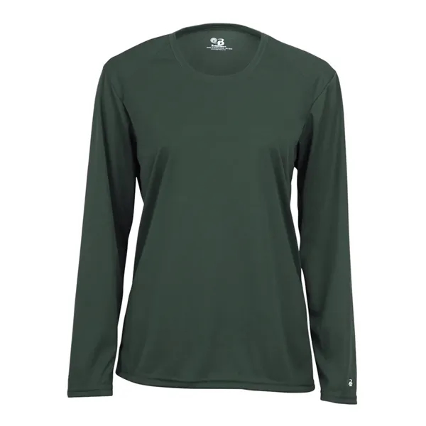 Women's long sleeve t-shirt with moisture management fabric. Blank product.... from ASI 84358 S&S Activewear