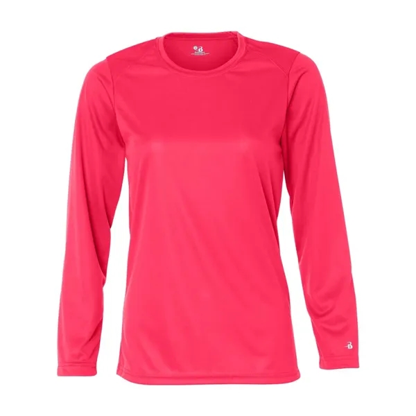 Women's long sleeve t-shirt with moisture management fabric. Blank product.... from ASI 84358 S&S Activewear