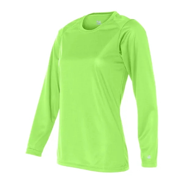 Women's long sleeve t-shirt with moisture management fabric. Blank product.... from ASI 84358 S&S Activewear