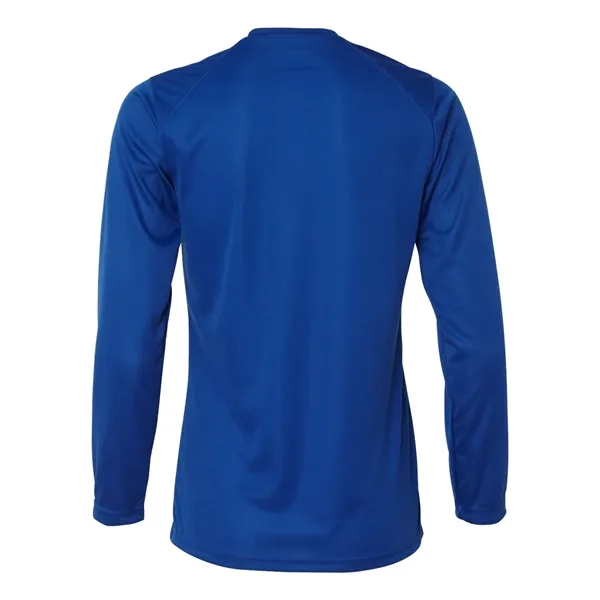 Women's long sleeve t-shirt with moisture management fabric. Blank product.... from ASI 84358 S&S Activewear