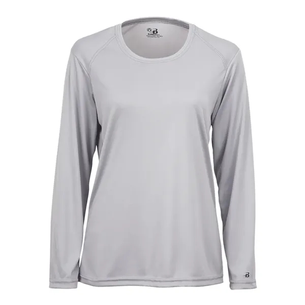 Women's long sleeve t-shirt with moisture management fabric. Blank product.... from ASI 84358 S&S Activewear