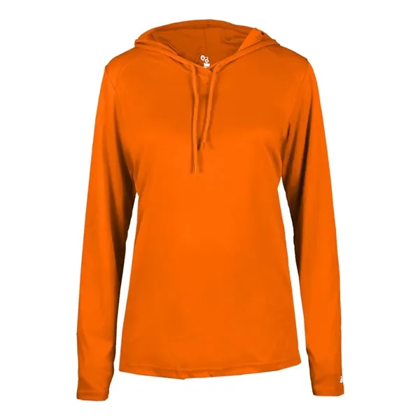 Long sleeve ladies hooded t-shirt... from ASI 84358 S&S Activewear