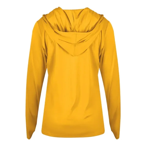 Long sleeve ladies hooded t-shirt... from ASI 84358 S&S Activewear