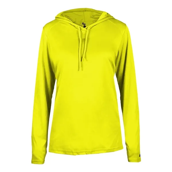 Long sleeve ladies hooded t-shirt... from ASI 84358 S&S Activewear