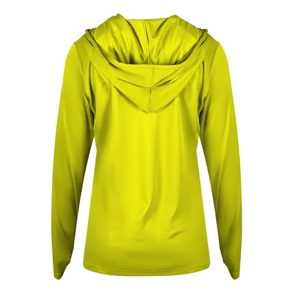 Long sleeve ladies hooded t-shirt... from ASI 84358 S&S Activewear