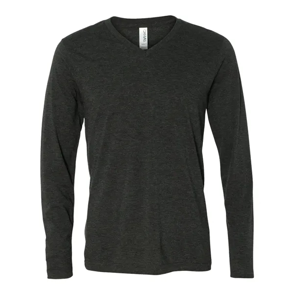 Lightweight and artful long sleeve V-neck T-shirt. Blank product.... from ASI 84358 S&S Activewear