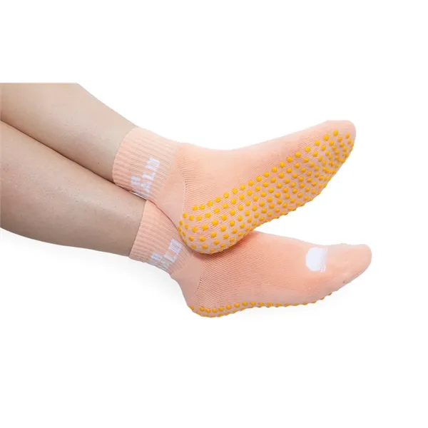 One Pair of One-Size-Fits-All Socks with Woven-In, Jacquard Design Up to... from ASI 45657 Pop! Promos