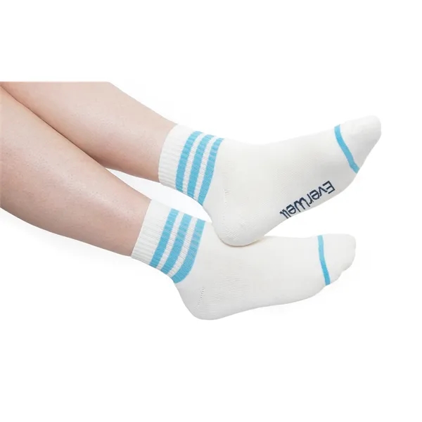 One Pair of One-Size-Fits-All Socks with Woven-In, Jacquard Design Up to... from ASI 45657 Pop! Promos