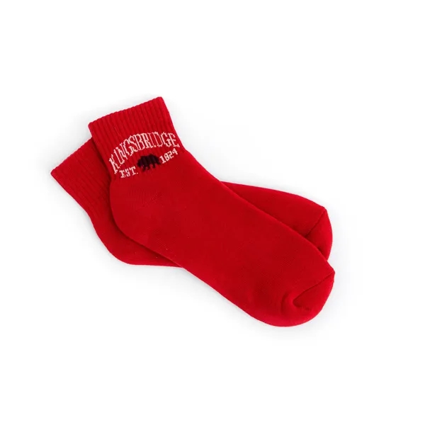 One Pair of One-Size-Fits-All Socks with Woven-In, Jacquard Design Up to... from ASI 45657 Pop! Promos